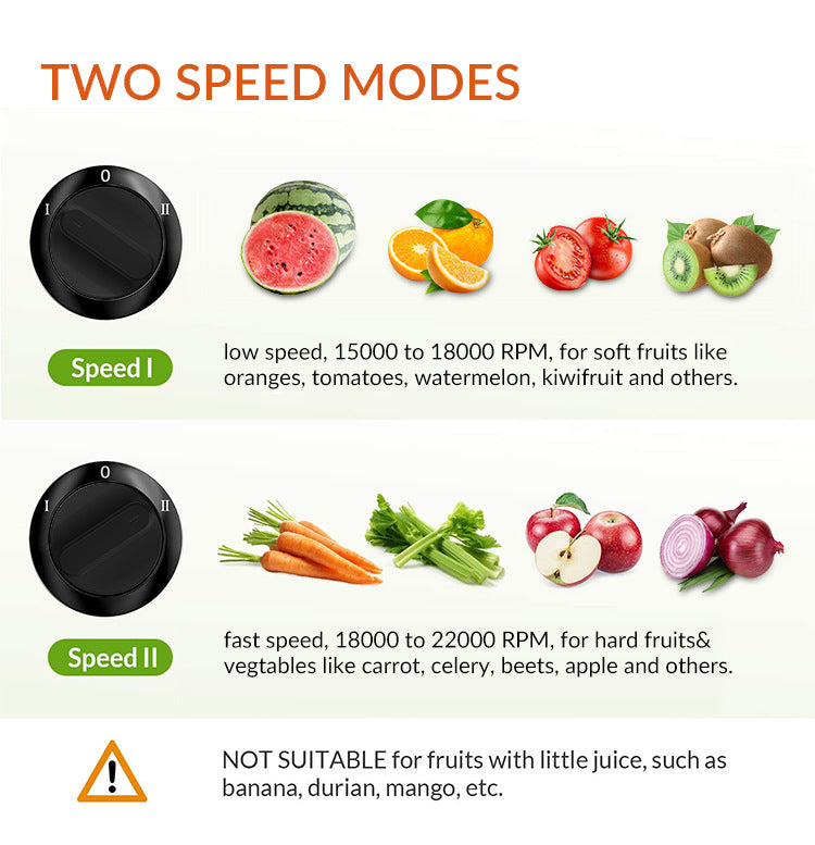800W Multifunctional Fruit & Veg Juicer