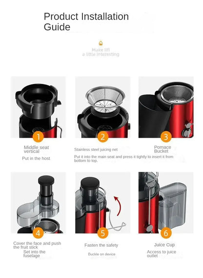 800W Stainless Steel Centrifugal Juicer