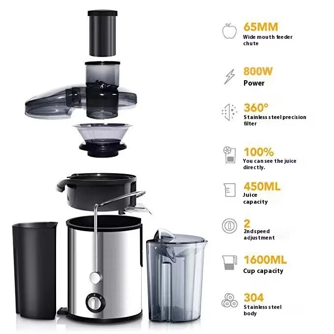 Large Caliber Household Centrifugal Juicer