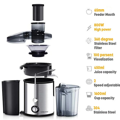 800W Multifunctional Fruit & Veg Juicer